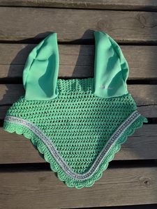 Équitation équestre de qualité supérieure personnalisé polyester coton insonorisé oreille Bonnet équine mode cheval mouche masque voile - Product Image 4