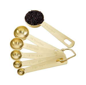 Brass <b>Measuring</b> Spice & Coffee <b>Measuring</b> <b>Spoon</b> Scoop New Style Premium Handmade Customized Size and Sale - Product Image 2