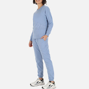 Calidad Premium logotipo personalizado sólido 100% algodón chándal mujer estilo único tendencia moda invierno sudadera pantalones fábrica - Product Image 2