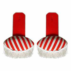 Hombreras de Venezuela con Flecos de Cordón Plateado, Bordadas de Alta Calidad, para Coser en Uniformes, Hombreras de Cuerassier de Venezuela - Product Image 5