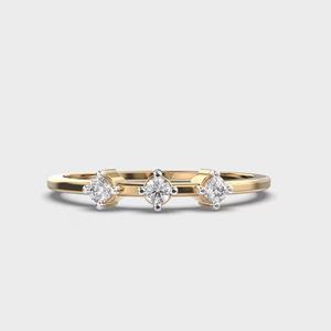 Round Lab Grown Diamond Engagement Ring Created Diamond 14K <b>Gold</b> Ring Conflict Free Diamond Ring for Women Anniversary Gift Diam - Product Image 1