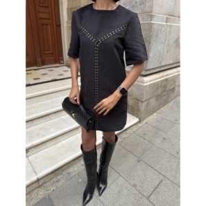 Vestido Midi de Gamuza Borgoña para Mujer missJANELL, con Tela 100% Poliéster, Estilo Casual Elegante para Uso Diario - Product Image 6