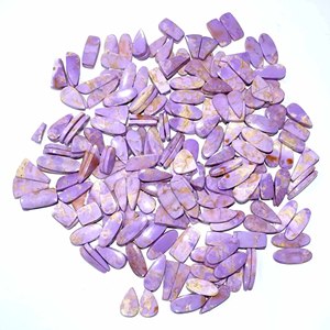 Par de gemas naturales de fosfosiderita para pendientes Par de gemas naturales para pendientes Cabujón de piedras preciosas sueltas Piedra preciosa suelta - Product Image 6