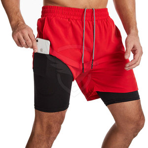 Pantalones cortos de gimnasio para hombre, pantalones cortos de gimnasio de alta calidad, pantalones cortos de gimnasio de poliéster Spandex de secado rápido para hombre - Product Image 5