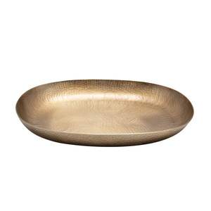 Plateau de service rond moderne de qualité supérieure, vente flash, avec motif décoratif, plaqué or, décoration de la maison, décoration de table - Product Image 2