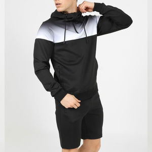 Short à capuche à manches courtes personnalisé pour hommes Ensemble short et sweat à capuche en coton biologique de haute qualité 100% Ensemble de survêtements, sweat à capuche et short - Product Image 5