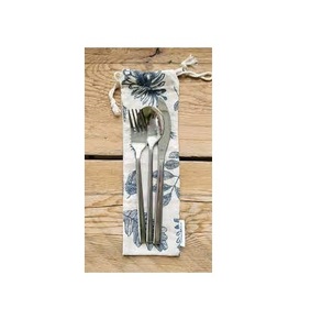 Porta Cubiertos de Yute para Bodas, Fiestas, Decoración Navideña, Bolsa de Arpillera Natural para Cubiertos, Cuchillos y Tenedores para Venta - Product Image 4