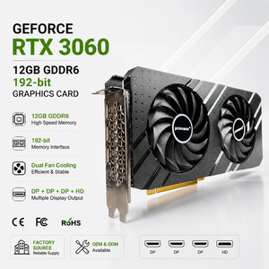 PCWINMAX Nueva Tarjeta Gráfica Original <span class=keywords><strong>RTX</strong></span> <span class=keywords><strong>3060</strong></span> de 12GB GDDR6 de 192 Bits para Juegos, Servicio Personalizado OEM/ODM, Venta al por Mayor para Computadoras de Escritorio - Product Image 1