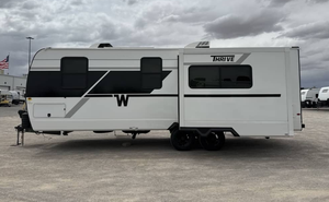 Save Big Used 2024 2026 Winnebagoos Thrive 24RKS Modern Independent Suspension Travel <b>Trailer</b> - Product Image 6