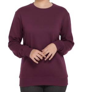 เสื้อสเวตเชิ้ตผ้าโพลีเอสเตอร์/คอตตอนสำหรับฤดูหนาว แบบซิป แขนยาว คอกลม สีพื้น เรียบง่าย ทันสมัย เหมาะสำหรับออกกำลังกาย รับผลิตตามสั่ง ขายส่ง - Product Image 1