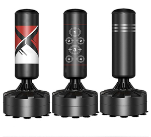 Saco de boxeo profesional de alta resistencia de cuero PU logotipo personalizado MMA equipo de entrenamiento de gimnasia para entrenamiento - Product Image 3