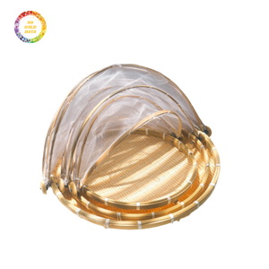 Panier de vannage en bambou en vrac en gros avec couverture en filet Vietnam Export Qualité fiable Prix bon marché Emballage cohérent - Product Image 4