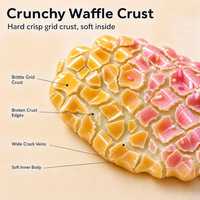 Ensemble de jouets anti-stress Squishy Simulation Gaufre Croffle à coque croustillante