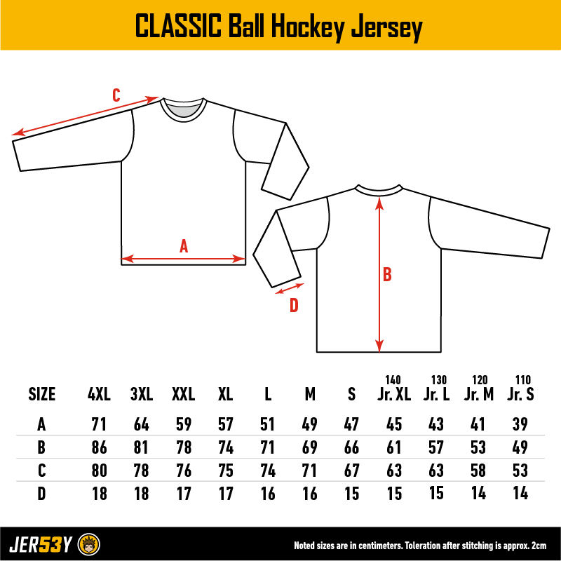 Jersey Size Chart 4xl Hockey Jersey CCM 5000 Practice Jersey White