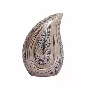 Urnas conmemorativas de Metal en forma de lágrima, decoración del hogar con diseño de esmalte de Metal, suministros funerarios de mejor diseñador a precio barato - Product Image 4