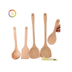 Juego de utensilios de madera Herramientas de cocina de madera Material natural Fábrica ecológica Producción OEM Proveedor de exportación a granel - Product Image 6