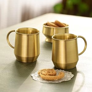 Taza de café de latón antiguo de estilo clásico Premium, regalo perfecto para Navidad, Acción de Gracias o en cualquier momento, hecha de Metal - Product Image 2