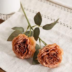 2ヘッドローストエッジオースティンローズシミュレーションフラワーシーンアレンジローズハイエンドセンスフラワーデコレーション飾り - Product Image 5