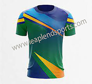 Camisetas de poliéster 100% de alta calidad para hombre, camiseta de entrenamiento deportivo informal con estampado de sublimación con patrón de último diseño - Product Image 5