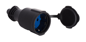 Base aerea in gomma con coperchio e morsetto per cavo incernierato IP44 (con coperchio) (Solera 5707C) - Product Image 1