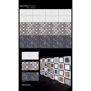 กระเบื้องลายพอร์ซเลนเคลือบเงาขนาด300X600มม. แนววินเทจ30x60ซม. อิฐหินลายนูนเคลือบเงาพื้นด้านในห้องน้ำทันสมัย - Product Image 2