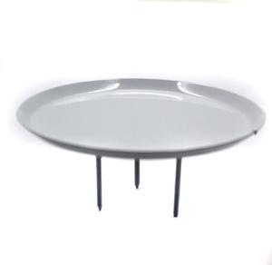 เชิงเทียนโลหะสีเงินทรงกลมสำหรับตกแต่งบ้าน - Product Image 2