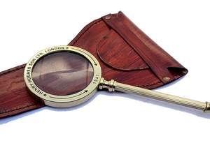 Henry Hughes London Ltd. 1942 Lupa de pantalla de latón completo de mano de 3 pulgadas - Product Image 6