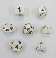 Ensemble de dés polyédriques légendaire en os de buffle, faits à la main, naturels, pour les jeux de rôle et les aventures de table D&D, et cadeaux pour collectionneurs