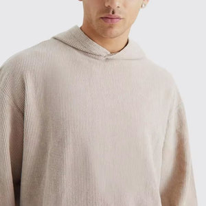 ชุดวอร์มผ้าฝ้าย100% สำหรับผู้ชายชุดออกกำลังกายผ้าฝ้ายระบายอากาศได้ดีสีพื้นสไตล์ใหม่เฮฟวี่เวท - Product Image 5