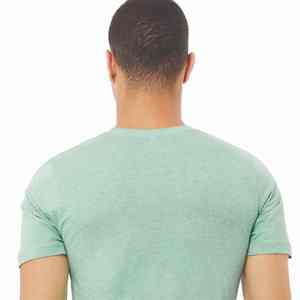 Camiseta de cuello redondo de algodón 100% de gran tamaño para hombre, 300gsm liso de tela de punto, personaje de estilo callejero de moda de alta calidad - Product Image 4