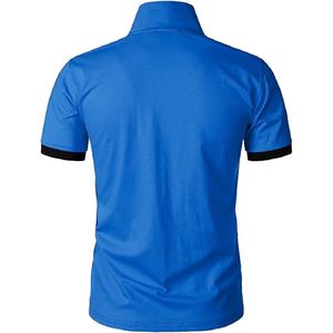 Polo deportivo personalizado de alta calidad para hombre, manga corta, secado rápido, seda helada, 100% algodón - Product Image 2