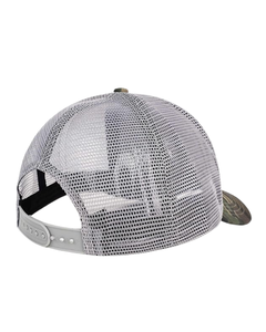 Sombrero de camionero de camuflaje clásico de 6 paneles para hombre, gorra con logotipo de parche de cuero lavado Vintage personalizada, correa ajustable de ala curva para negocios - Product Image 4