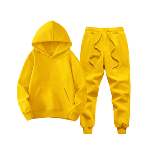 Costume deux pièces moderne et personnalisé de haute qualité pour les enfants Ensemble de jogging à capuche coupe-vent pour les sports scolaires et la mode décontractée - Product Image 1