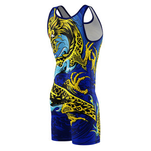 Wrestling <b>Singlet</b> for Adult <b>Men</b> High Quality Custom Colors & Sizes Wholesale Wrestling Uniform with Digital Printing - Product Image 3