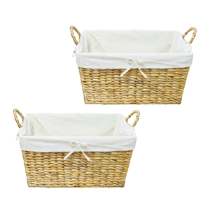 Durable & Sturdy <b>Seagrass</b> Rattan Bamboo WATER HYACINTH STORAGE <b>BASKET</b> <b>Laundry</b> & Storage Vietnam Artisan Craft Storage Solution - Product Image 1