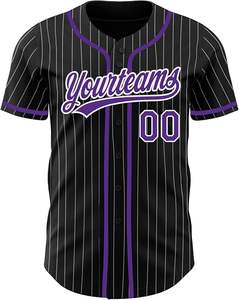 Uniformes de béisbol personalizados de alta calidad con logotipo de número de nombre de diseño transpirable - Product Image 3