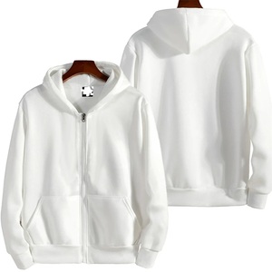 Sudadera con Capucha para Hombre, 100% Algodón, Felpa, de Alta Calidad, Transpirable, para Invierno, 300g, Tinte Liso - Product Image 3