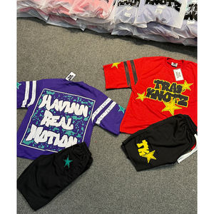 Conjunto de Camiseta y Pantalones Cortos Ligeros para Hombre, Temporada de Verano 2025, Nuevo Conjunto Doble para Hombre, en Cantidad al por Mayor - Product Image 4