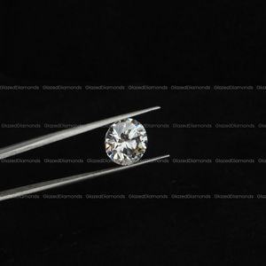 Lujosa joyería de diamante solitario de forma redonda de 1 quilate Color D brillante con claridad VVS Certificado IGI de alta calidad - Product Image 1