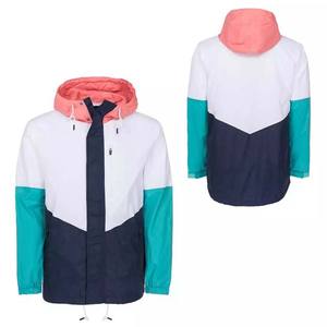 Vêtements de pluie en plein air vestes imperméables jaune et rouge bloc couleur prix de gros 100% coton nylon haute rue hommes veste d'hiver - Product Image 6