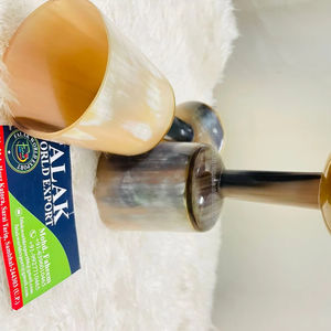 Verre à liqueur en corne naturelle Verre à vodka Verre à tequila Mini verres Corne de buffle Style viking Corne de bière Glas Falak World Export - Product Image 1