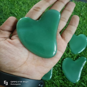 Piedra Natural de Jade verde para masaje facial, piedra de Guasha Natural, de la mejor calidad, venta al por mayor - Product Image 4