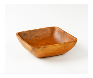 Bol à salade en bois-Plat de service pour salades fraîches et fruits-Élégant petit bol de 6 "de diamètre pour un repas élégant - Product Image 6