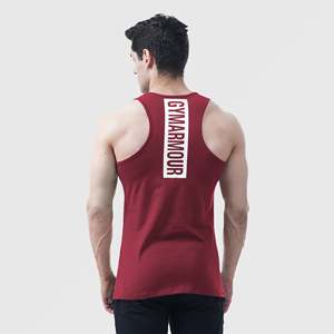 Fusion Shift Men's Tank <b>Top</b> in Maroon - Product Image 2