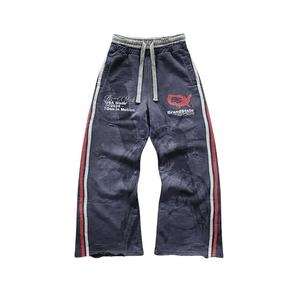 Custom Streetwear Heavyweight <b>Cotton</b> Plus Size Winter Solid Crop Boxy Fit <b>Raw</b> Sewn Zip Hoodie Set French Terry Tracksuit Unisex - Product Image 6