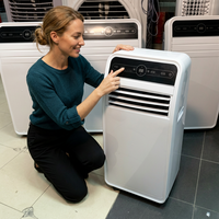 Climatiseur mobile split PortaSplit 12000-18000 BTU à fréquence variable, refroidissement et chauffage, télécommande, silencieux, pour extérieur
