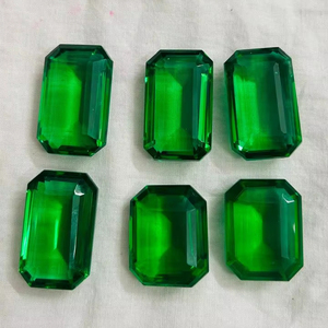 Piedras Esmeralda creadas en forma de mezcla de calidad increíble Precio por quilate Piedra preciosa Esmeralda suelta sintética Precio al por mayor Sintético - Product Image 2