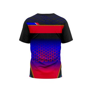 T-shirts tricotés 100% coton imprimés personnalisés pour hommes Logo graphique OEM T-shirt à manches courtes en gros Streetwear écologique - Product Image 2