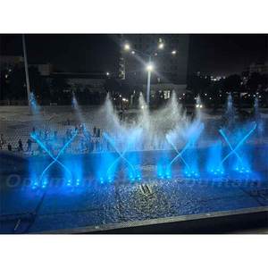 Современный прямоугольный фонтан из нержавеющей стали 304 (180х16 м) для уличного использования, с функцией музыкального танцующего фонтана, для проектов в Узбекистане - Product Image 1