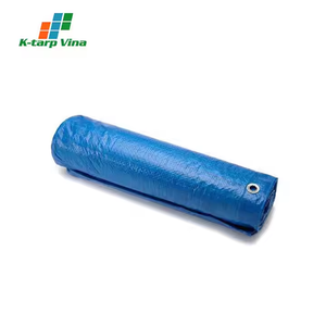 Rouleau de bâche PE bleu de haute qualité pour la construction et l'utilisation de la couverture fabriqué au Vietnam coupé à la taille sur demande - Product Image 3